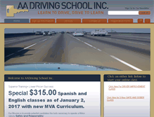 Tablet Screenshot of alertdrivingschool.com